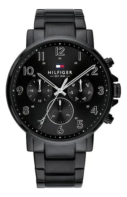Relógio Tommy Hilfiger Homem Preto Aço Inoxidável